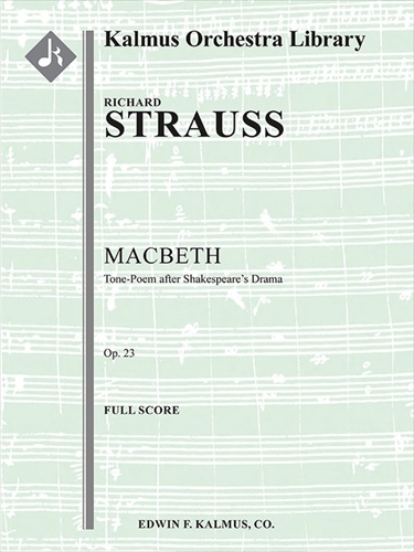 Macbeth op.23&nbsp;&nbsp;交響詩《マクベス》　（大型スコア）&nbsp;&nbsp;