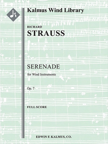 Serenade, Op. 7&nbsp;&nbsp;13の管楽器のためのセレナード　作品7　（大型スコア）&nbsp;&nbsp;