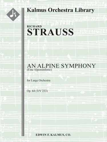 Eine Alpensinfonie Op. 64&nbsp;&nbsp;アルプス交響曲　（大型スコア）&nbsp;&nbsp;