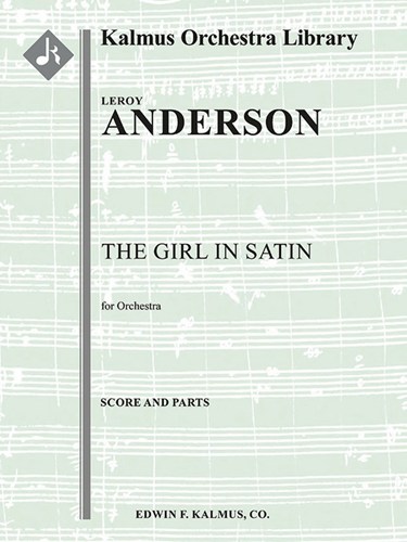 The Girl in Satin&nbsp;&nbsp;サテンを着た少女　（大型スコアとパート譜のセット）&nbsp;&nbsp;