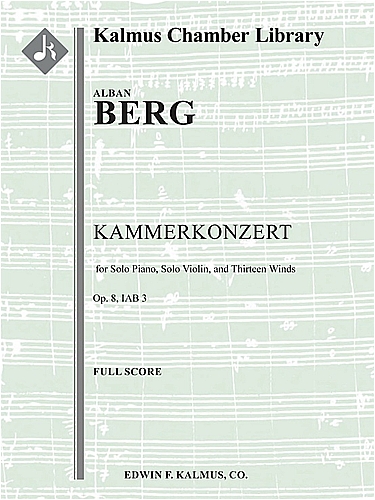 Kammerkonzert, Op. 8&nbsp;&nbsp;室内協奏曲 （大型スコア）&nbsp;&nbsp;