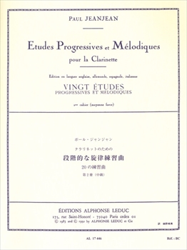 20 ETUDES PROGRESSIVES ET MELODIQUES VOL.2  20の漸進的、旋律的なエチュード第2巻（クラリネットソロ）  
