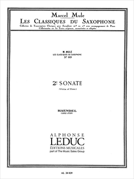 SONATE NO.2(VN)  ソナタ第2番 (ヴァイオリンソナタからの編曲) (アルトサックス)  