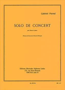 SOLO DE CONCERT OP.35  演奏会用独奏(ソロ)曲 作品35(バスーン、ピアノ）  