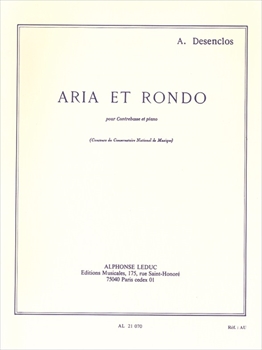ARIA ET RONDO  アリアとロンド（コントラバス、ピアノ）  