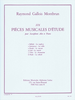 6 PIECES MUSICALES D'ETUDES  6つの音楽的練習曲 (アルトサックス)  