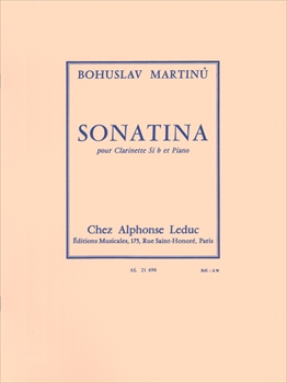 SONATINA  ソナチネ（クラリネット、ピアノ）  