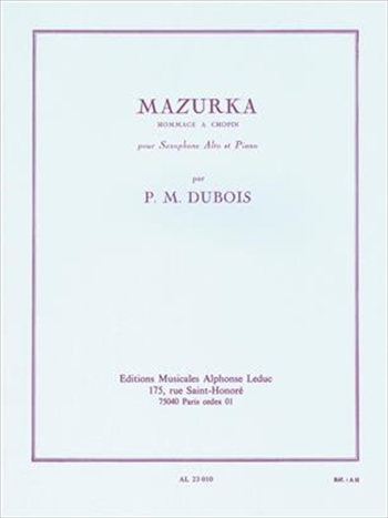 MAZURKA  マズルカ (アルトサックス)  