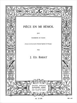 【特価品】PIECE EN MI BEMOL  小品　変ホ長調（トロンボーンとピアノ）  