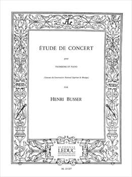 【特価品】ETUDE DE CONCERT OP.79  演奏会用練習曲（トロンボーンとピアノ）  