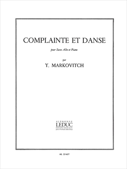 【特価品】COMPLAINTE ET DANSE  嘆きと舞曲 (アルトサクソフォン、ピアノ)  