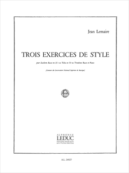 3 EXERCICES DE STYLE  3つの様式の練習課題　（チューバとピアノ）  