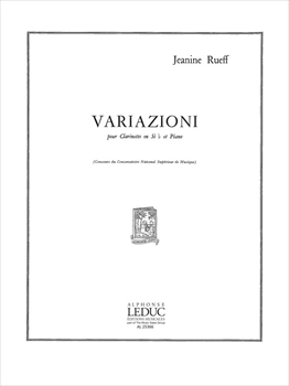 【特価品】VARIAZIONI&nbsp;&nbsp;変奏曲（クラリネット、ピアノ）&nbsp;&nbsp;
