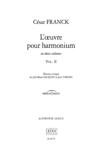 OEUVRE POUR HARMONIUM VOL.2  ハルモニウムのための作品集第2巻  