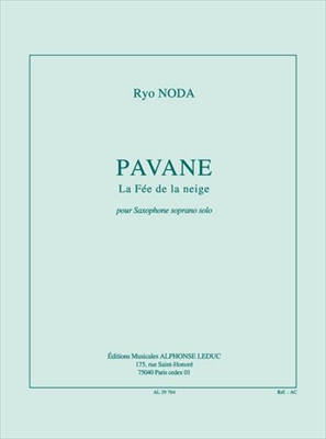 【特価品】PAVANE (FEE DE LA NEIGE)  パヴァーヌ (雪の妖精)　（ソプラノサックスソロ）  