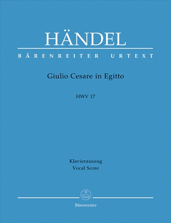 GIULIO  CESARE IN EGITTO HWV17  歌劇「エジプトのジュリオ・チェザーレ（エジプトのジュリアス・シーザー）」 HWV17（ピアノ伴奏ヴォーカルスコア）  