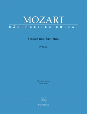 BASTIEN UND BASTIENNE KV50  歌劇「バスティンとバスティエンヌ」（ピアノ伴奏ヴォーカルスコア）  