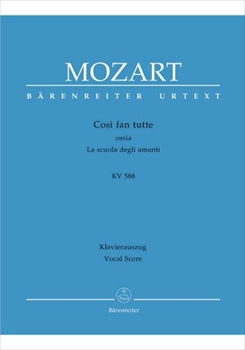 COSI FAN TUTTE KV588(HARD COVER)  歌劇「コジ・ファン・トゥッテ」（ハードカヴァー版）（ピアノ伴奏ヴォーカルスコア）  