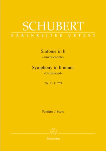 SYMPHONIE NR.7 h D759(UNVOLLENDETE)  交響曲第7番　ロ短調「未完成」　（大型スコア）  
