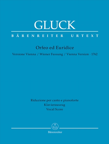 ORFEO ED EURIDICE(WIENER VERSION 1762)  オルフェオとエウリディーチェ（1762年ウィーン版）（ピアノ伴奏ヴォーカルスコア）  
