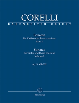 VIOLINSONATEN OP.5 VOL.2(7-12)  【ベーレンライター社原典版】ヴァイオリンと通奏低音のソナタ集 作品5（第2巻）  