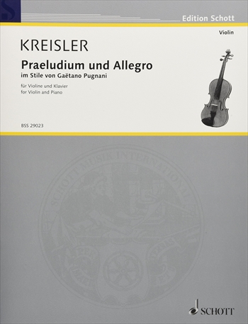 PRELUDIUM UND ALLEGRO  プレリュードとアレグロ（プニャーニの様式による）（ヴァイオリン、ピアノ）  