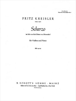SCHERZO DITTERSDORF  スケルツォ（ディッタースドルフの様式による）（ヴァイオリン、ピアノ）  