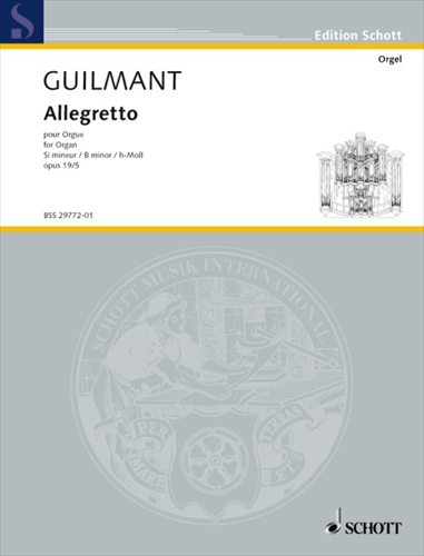 【特価品】ALLEGRETTO OP.19&nbsp;&nbsp;アレグレット（オルガンソロ）&nbsp;&nbsp;