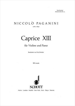 CAPRICE NO.13  カプリス第13番（クライスラー編）（ヴァイオリン、ピアノ）  