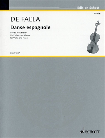 DANSE ESPAGNOLE  スペイン舞曲（「はかなき人生」より）（クライスラー編）（ヴァイオリン、ピアノ）  