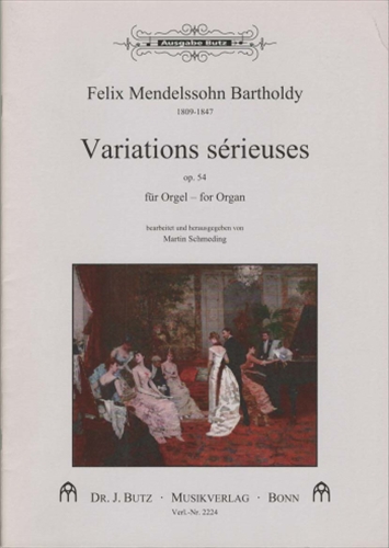 【特価品】VARIATIONS SERIEUSES&nbsp;&nbsp;厳格な変奏曲（オルガンソロ用編曲）&nbsp;&nbsp;