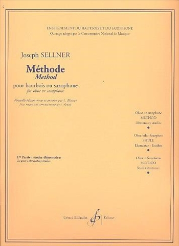 METHODE VOL.1  オーボエ、またはサクソフォンのための教則本第1巻  