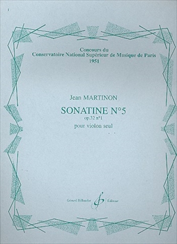 SONATINE NO.5 OP.32-1  ソナチネ第5番（ヴァイオリンソロ）  