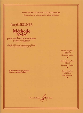 METHODE VOL.2  オーボエ、またはサクソフォンのための教則本第2巻：漸進的練習曲集 (アーティキュレーションの練習)  
