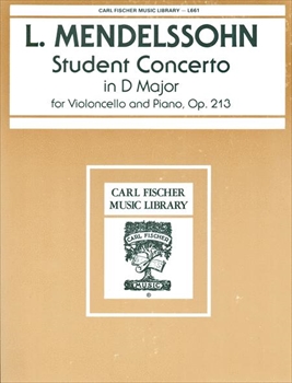 STUDENT CONCERTO D OP.213  学生協奏曲　ニ長調（チェロ、ピアノ）  