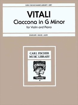CHACONNE (DAVID-AUER) シャコンヌ(シャルリエ編)(ダヴィッド&アウアー校訂)(ヴァイオリン、ピアノ)