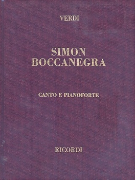 SIMON BOCCANEGRA(HARD COVER)  歌劇「シモン・ボッカネグラ」（ハードカヴァー版）（ピアノ伴奏ヴォーカルスコア）  