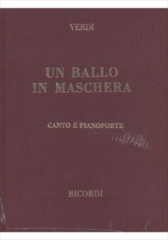 UN BALLO IN MASCHERA(HARD COVER)  歌劇「仮面舞踏会」（ハードカヴァー版）（ピアノ伴奏ヴォーカルスコア）  