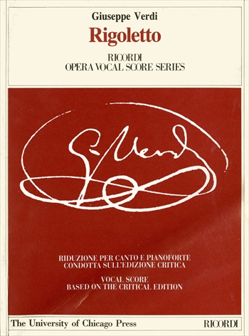 RIGOLETTO(RED COVER)(CRITICAL)  歌劇「リゴレット」（批判校訂版の廉価版）（赤色）（ピアノ伴奏ヴォーカルスコア）  