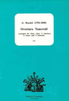 【特価品】OVERTURE TANCREDI  タンクレーディ序曲（木管八重奏）  