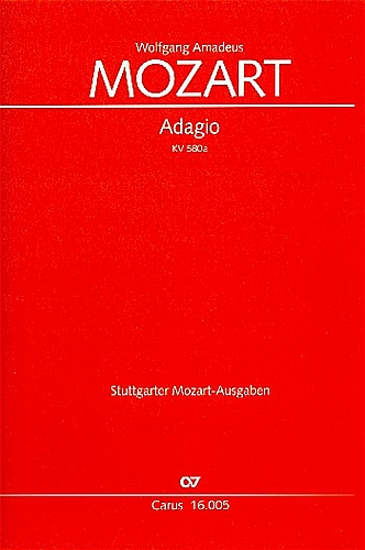 【特価品】Adagio in C KV 580a&nbsp;&nbsp;アダージョ　 (イングリッシュホルン、ヴァイオリン２本、チェロの四重奏)&nbsp;&nbsp;