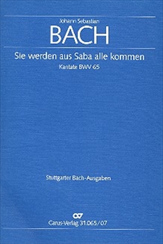 【特価品】Kantate BWV65&nbsp;&nbsp;カンタータ 第65番(小型スコア)&nbsp;&nbsp;