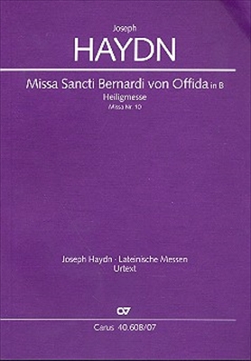 【特価品】Missa Sancti Bernhardi von Offida  in B [Heiligmesse] Hob. XXII:10  ハイリッヒ・ミサ 変ロ長調  