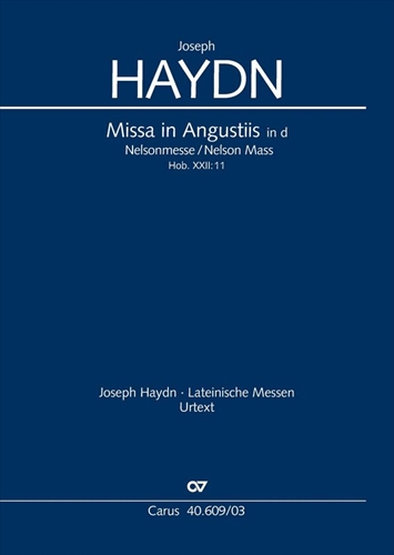 【特価品】Missa in Angustiis d-Moll Nr.11 Hob.XXII:11
für Soli, gem Chor und Orchester  困苦の時のミサ(ネルソンミサ) (ヴォーカルスコア)