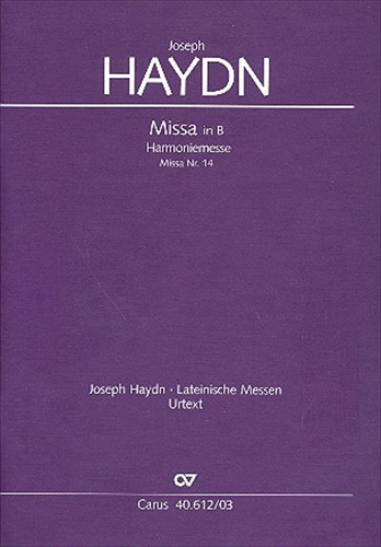 【特価品】Harmoniemesse B-Dur Hob.XXII:14  ハルモニー・ミサ 変ロ長調(ヴォーカルスコア)