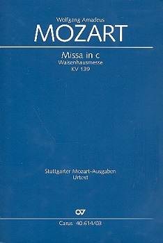 【特価品】Missa c-Moll KV139  ミサ曲　ハ短調　「孤児院のミサ」  