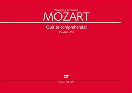 【特価品】Quis te comprehendat Anh. １１０ (スコア）&nbsp;&nbsp;クイス・テ・コンプレヘンダト&nbsp;&nbsp;