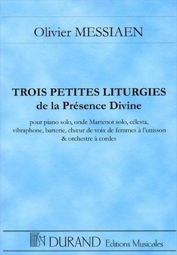3 PETITES LITURGIES DE LA PRESENCE DIVINE  神の顕現の三つの小典礼（中型スコア）  