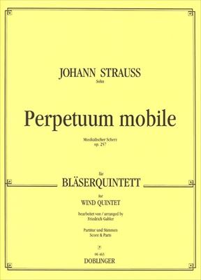 【特価品】PERPETUUM MOBILE OP.257  常動曲（木管五重奏）  