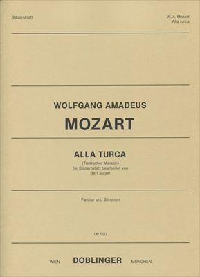【特価品】ALLA TURCA FROM KLAVIERSONATE KV331  トルコ行進曲　ピアノソナタKV331より（木管八重奏）  